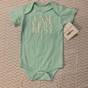 NWT Onesie ‘I’m Very Busy’ Indigo